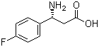 结构式 CAS# 151911-23-8, (R)-3-氨基-3-(4-氟苯基)丙酸