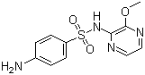 结构式 CAS# 152-47-6, 磺胺林; 磺胺甲氧吡嗪; 2-(对氨基苯磺酰氨基)-3-甲氧基吡嗪