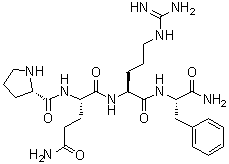 L-Prolyl-L-glutaminyl-L-arginyl-L-phenylalaninamide molecular structure (CAS 152050-35-6)