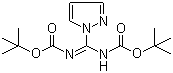 N,N'-Di-Boc-1H-pyrazole-1-carboxamidine molecular structure (CAS 152120-54-2)
