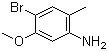 structure of CAS# 152626-77-2, 4-Bromo-5-methoxy-2-methylaniline