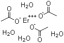醋酸铒四水合物分子结构 (CAS 15280-57-6)