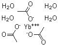 四水合乙酸镱分子结构 (CAS 15280-58-7)