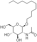 Undecyl 2-acetamido-2-deoxy-beta-D-glucopyranoside molecular structure (CAS 152914-68-6)