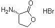 structure of CAS# 15295-77-9, L-Homoserine lactone hydrobromide;(S)-(-)-alpha-Aminobutyrolactone hydrobromide; (S)-2-Amino-4-butyrolactone hydrobromide