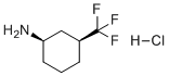 (1R,3S)-3-Trifluoromethyl-cyclohexylamine hydrochloride molecular structure (CAS 1529782-04-4)