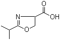 2-Isopropyl-4,5-dihydrooxazole-4-carboxylic acid molecular structure (CAS 153180-21-3)