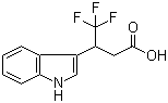 structure of CAS# 153233-36-4, 4,4,4-Trifluoro-3-(3-indolyl)butyric acid