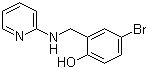 4-Bromo-2-[(2-pyridinylamino)methyl]phenol molecular structure (CAS 153247-75-7)