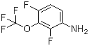 2,4-Difluoro-3-(trifluoromethoxy)aniline molecular structure (CAS 153338-24-0)
