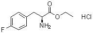 4-Fluoro-L-phenylalanine ethyl ester hydrochloride molecular structure (CAS 1534-90-3)
