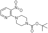 structure of CAS# 153473-24-6, 1-Boc-4-(3-nitropyridin-2-yl)piperazine;4-(3-Nitropyridin-2-yl)piperazine-1-carboxylic acid tert-butyl ester