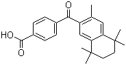 structure of CAS# 153559-46-7, 4-[(5,6,7,8-Tetrahydro-3,5,5,8,8-pentamethyl-2-naphthalenyl)carbonyl]benzoic acid