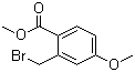 Methyl 2-(bromomethyl)-4-methoxybenzoate molecular structure (CAS 15365-25-0)