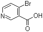 4-溴烟酸分子结构 (CAS 15366-62-8)