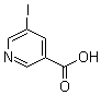 5-碘吡啶-3-羧酸分子结构 (CAS 15366-65-1)