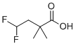 4,4-Difluoro-2,2-dimethylbutanoic acid molecular structure (CAS 1536988-56-3)