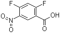 2,4-二氟-5-硝基苯甲酸分子结构 (CAS 153775-33-8)