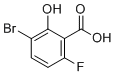 structure of CAS# 1538235-22-1, 3-Bromo-6-fluoro-2-hydroxybenzoic acid