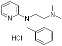 Tripelennamine hydrochloride molecular structure (CAS 154-69-8)