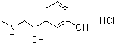结构式 CAS# 154-86-9, DL-苯肾上腺素盐酸盐