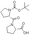 N-(tert-Butoxycarbonyl)prolylproline molecular structure (CAS 15401-08-8)