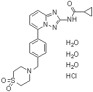 Filgotinib hydrochloride molecular structure (CAS 1540859-07-1)