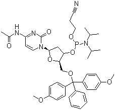 Ac-dC Phosphoramidite molecular structure (CAS 154110-40-4)