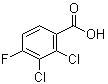 2,3-二氯-4-氟苯甲酸分子结构 (CAS 154257-76-8)