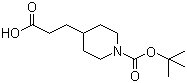 N-Boc-4-piperidinepropionic acid molecular structure (CAS 154375-43-6)