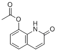 2-Oxo-1,2-dihydroquinolin-8-yl acetate molecular structure (CAS 15450-72-3)