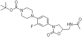 4-[4-[5-[(Acetylamino)methyl]-2-oxo-3-oxazolidinyl]-2-fluorophenyl]-1-piperazinecarboxylic acid tert-butyl ester molecular structure (CAS 154591-03-4)