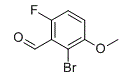 2-Bromo-6-fluoro-3-methoxybenzaldehyde molecular structure (CAS 154650-22-3)