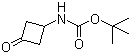 tert-Butyl 3-oxocyclobutylcarbamate molecular structure (CAS 154748-49-9)