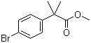 结构式 CAS# 154825-97-5, 2-(4-溴苯基)-2,2-二甲基乙酸甲酯