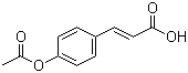 4-乙酰氧基肉桂酸分子结构 (CAS 15486-19-8)