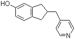 2-(Pyridin-4-ylmethyl)-2,3-dihydro-1H-inden-5-ol molecular structure (CAS 154932-75-9)