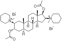 泮库溴铵分子结构 (CAS 15500-66-0)
