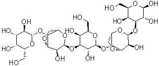 O-beta-D-吡喃半乳糖基-(1→4)-O-3,6-脱水-alpha-L-吡喃半乳糖基-(1→3)-O-beta-D-吡喃半乳糖基-(1→4)-O-3,6-脱水-alpha-L-吡喃半乳糖基-(1→3)-beta-D-吡喃半乳糖分子结构 (CAS 155015-99-9)