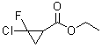 structure of CAS# 155051-93-7, 2-Chloro-2-fluorocyclopropanecarboxylic acid ethyl ester;Ethyl 2-chloro-2-fluorocyclopropanecarboxylate