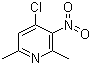 structure of CAS# 15513-48-1, 4-Chloro-2,6-dimethyl-3-nitropyridine