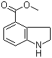 吲哚啉-4-羧酸甲酯分子结构 (CAS 155135-61-8)