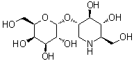 (3S,4S,5R,6R)-4,5-Dihydroxy-6-(hydroxymethyl)-3-piperidinyl alpha-D-galactopyranoside molecular structure (CAS 155168-05-1)