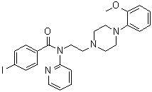 4-Iodo-N-[2-[4-(2-methoxyphenyl)-1-piperazinyl]ethyl]-N-2-pyridinylbenzamide molecular structure (CAS 155204-23-2)