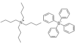 结构式 CAS# 15522-59-5, 四正丁基四苯基硼酸铵