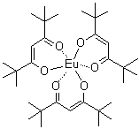 Europium tris(2,2,6,6-tetramethyl-3,5-heptanedionate) molecular structure (CAS 15522-71-1)