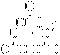 结构式 CAS# 15529-49-4, 三苯基膦氯化钌; 三(三苯基膦)二氯化钌