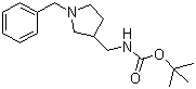 结构式 CAS# 155497-10-2, (1-苄基吡咯烷-3-基甲基)氨基甲酸叔丁酯