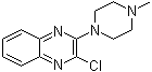结构式 CAS# 155584-74-0, 2-氯-3-(4-甲基-1-哌嗪基)喹喔啉