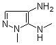 4-Amino-1-methyl-5-(methylamino)pyrazole molecular structure (CAS 155601-14-2)